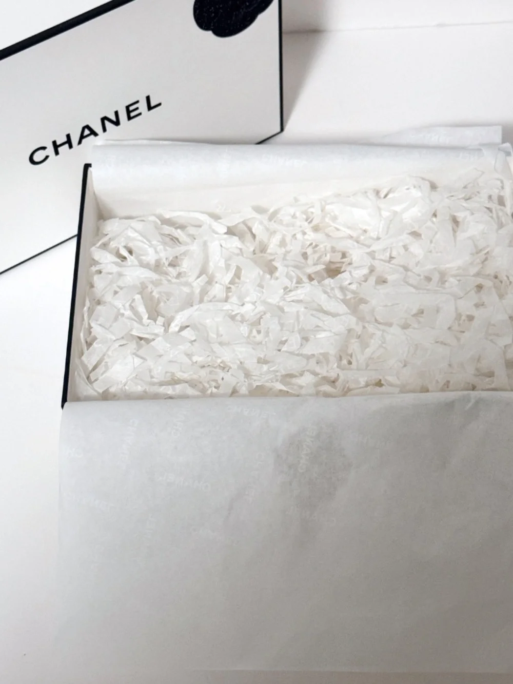Authentic CHANEL Logo White Empty Holiday 2025 Exclusive Gift Box